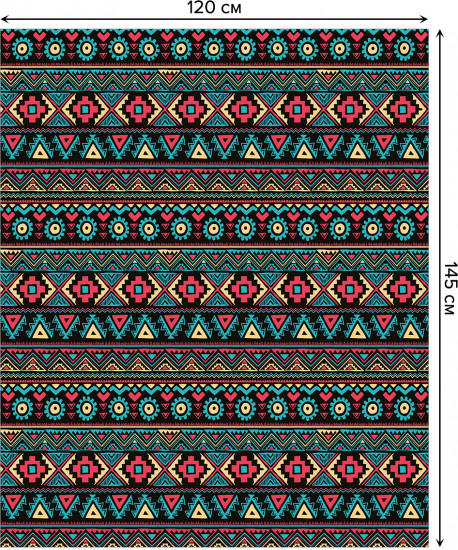 Скатерть водоотталкивающая «Этнический ковер»