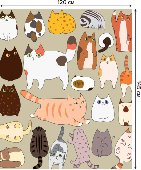 Скатерть «Котовечеринка»