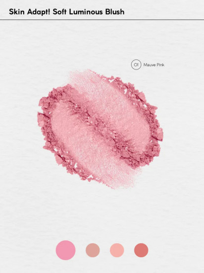 Румяна компактные «Skin Adapt», оттенок 01 Mauve Pink