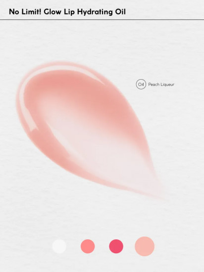 Масло для губ «Glow Lip Hydrating Oil», тон 04 Peach Liqueur