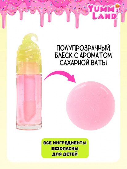 Набор из куклы-брелка и блеска для губ «Ниа Кэнди Флафф»