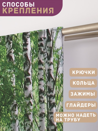 Комплект штор «Березовый лес»