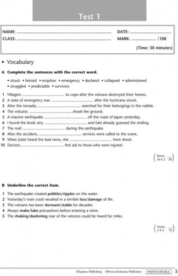Английский язык. 8 класс. Starlight. Test Booklet