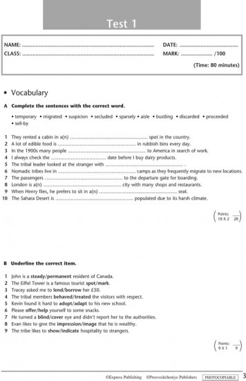 Английский язык. 9 класс. Starlight. Test Booklet