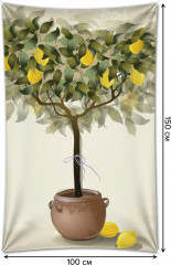 Фотопанно на стену «Ваза с лимонами» - Фото 1