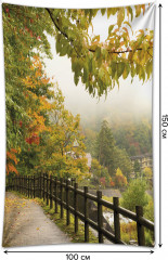 Фотопанно на стену «Осенняя дорога» - Фото 1