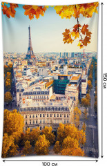 Фотопанно на стену «Осень в Париже» - Фото 1