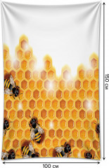 Фотопанно на стену «Пчелы на сотах» - Фото 1