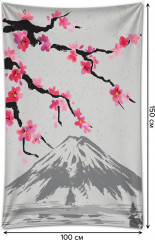 Фотопанно на стену «Сакура и Фудзияма» - Фото 1