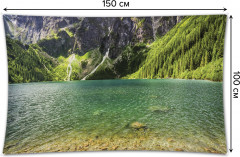 Фотопанно на стену «Чистое озеро у горы» - Фото 1