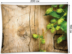 Фотопанно на стену «Хмель на стене» - Фото 1