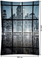 Фотопанно на стену «Ночные огни в мегаполисе» - Фото 1