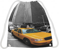 Сумка-мешок для обуви и вещей «Городское такси» - Фото 1