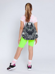 Сумка-мешок для обуви и вещей «Готическая кошка» - Фото 2