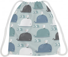 Сумка-мешок для обуви и вещей «Друзья чайка да кит» - Фото 1