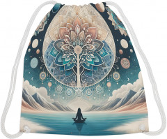 Сумка-мешок для обуви и вещей «Мандала в горах» - Фото 1