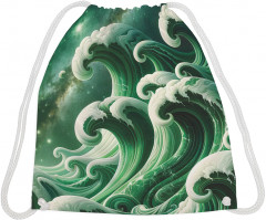 Сумка-мешок для обуви и вещей «Морские волны» - Фото 1