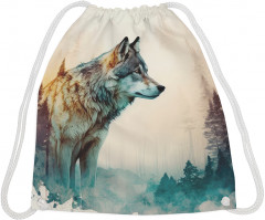 Сумка-мешок для обуви и вещей «Одинокий волк» - Фото 1