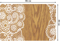 Комплект плейсматов «Ажур на доске» - Фото 1