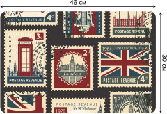 Комплект плейсматов «Английские марки» - Фото 1