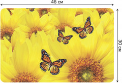 Комплект плейсматов «Бабочки на цветах» - Фото 1