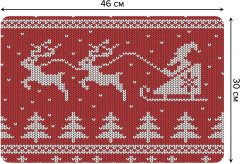 Комплект плейсматов «Дед Мороз на санях» - Фото 1