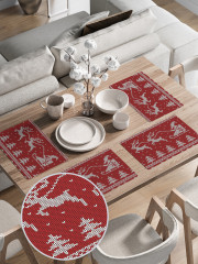 Комплект плейсматов «Дед Мороз на санях» - Фото 2