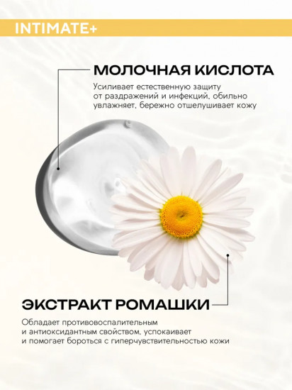 Гель для интимной гигиены с экстрактом ромашки «Intimate+»