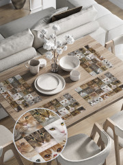 Комплект плейсматов «Кошачьи лица» - Фото 2