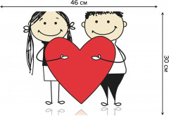 Комплект плейсматов «Любовь на двоих» - Фото 1