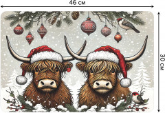 Комплект плейсматов «Новогодние быки» - Фото 1