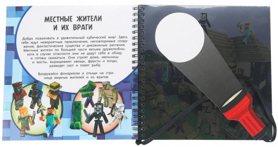 Книжка с фонариком «Игровой квест. Кубический мир»