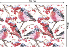 Комплект плейсматов «Снегири на ветках» - Фото 1