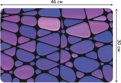 Комплект плейсматов «Фиолетовая абстракция» - Фото 1