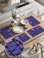 Комплект плейсматов «Фиолетовая абстракция» - Фото 2