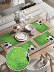 Комплект плейсматов «Футбольное поле и мяч» - Фото 2