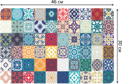 Комплект плейсматов «Цветочные узоры» - Фото 1