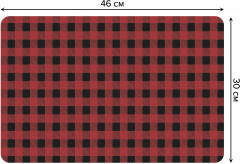 Комплект плейсматов «Шотландская мелкая клетка» - Фото 1