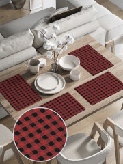 Комплект плейсматов «Шотландская мелкая клетка» - Фото 2