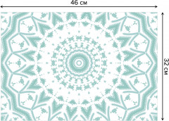 Комплект плейсматов «Бирюзовый цветок» - Фото 2