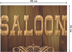 Комплект плейсматов «Вывеска на дверях в салун» - Фото 2
