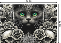 Комплект плейсматов «Готическая кошка» - Фото 2