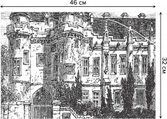 Комплект плейсматов «Замок Нордкирхен гравюра» - Фото 2