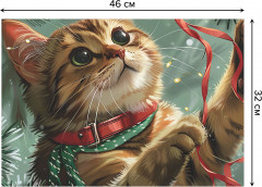 Комплект плейсматов «Играющий котик» - Фото 2