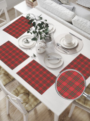 Комплект плейсматов «Красно-черная клетка» - Фото 1