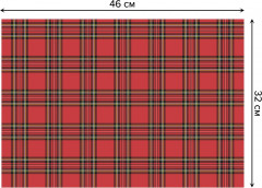 Комплект плейсматов «Красно-черная клетка» - Фото 2