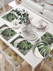 Комплект плейсматов «Монстера в абстракции» - Фото 1