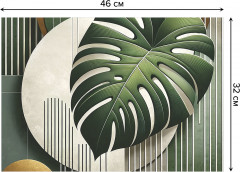 Комплект плейсматов «Монстера в абстракции» - Фото 2