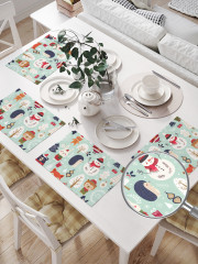 Комплект плейсматов «Новогодние зверюшки» - Фото 1