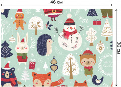 Комплект плейсматов «Новогодние зверюшки» - Фото 2